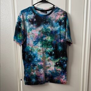 Galaxy Print Short Sleeve Tee